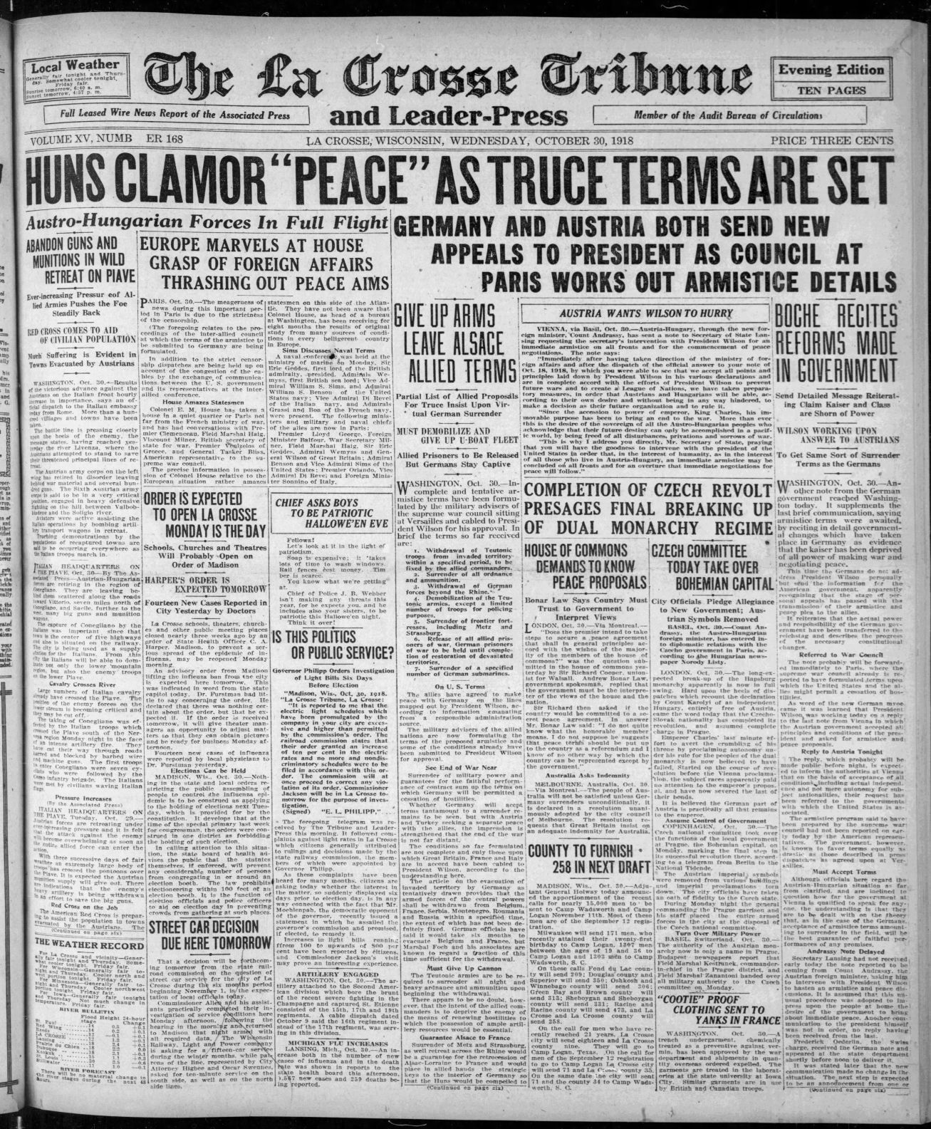 Oct. 30, 1918